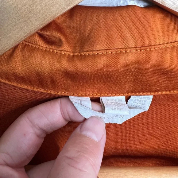 Sosken orange long sleeve dress  with belt Nordstrom size 1 small - Picture 5 of 12